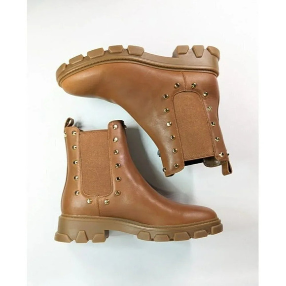 Michael Kors Women's Ridley Studded Lug-Sole Chelsea Booties Size 6 (MSRP $225) - Picture 7 of 12